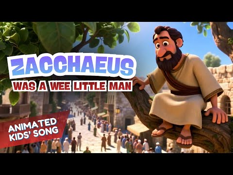 Zacchaeus Bible Song for Kids | Wee Little Man | Animated Sunday School Song