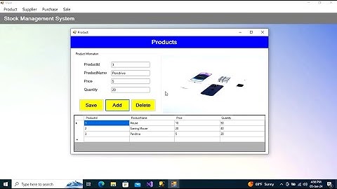 Stock Management System Using C#
