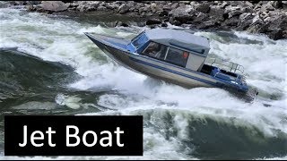 ⁣Salmon River Jet Boat Cramer Creek Rapid Idaho Viking