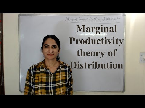 Video: Ano ang ibig sabihin ng marginal productivity theory?