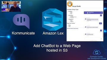 Amazon Lex: Integrate ChatBot into a Web Page