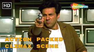CLIMAX Scene Of Salaakhen | Sunny Deol, Raveena Tandon, Amrish Puri, Anupam Kher | (HD)