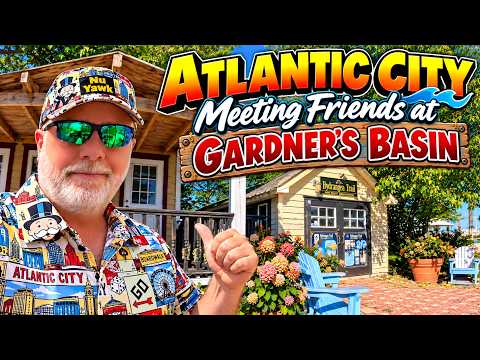 🟡 Atlantic City SURPRISE Day at Gardner's Basin! Local Artists, Hidden Gems & New Friends! JACKPOT!