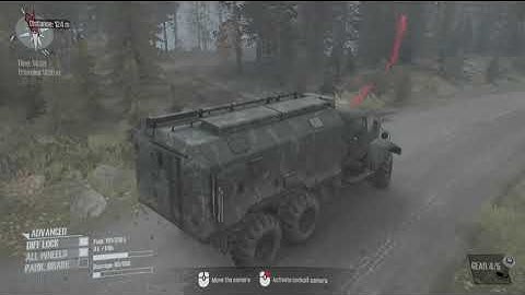 SPINTIRES - MudRunner - The Bog #4- Unlocking  Watchpoints CROSSING MAP