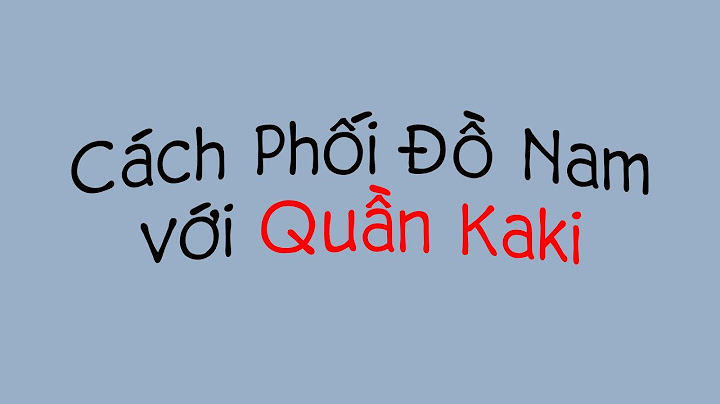 Cách phối quần kaki nam với áo thun