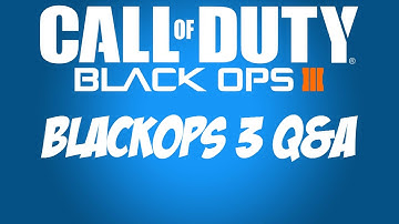 David Vonderhaar Q & A! (Blackops 3)