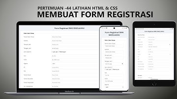 Belajar HTML & CSS: Cara Membuat Form Pendaftaran Responsive untuk Pemula