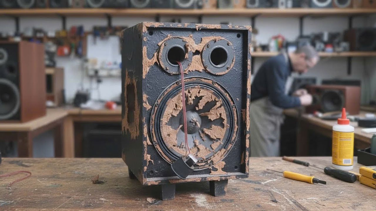 Restoring a speaker so broken that nobody needs it – this simple ...