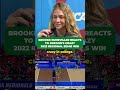 Brooke Nuneviller reacts to Oregon's crazy 2022 regional semi win over Nebraska