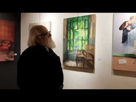 حضور گرم و صمیمی استاد فرشاد افشار فرد در گالری انتظامی نمایشگاه چنین شد