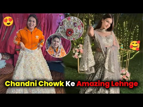 Chandni Chowk Ke Cheap and Amazing Lehnge 😍 | Deepika Arya