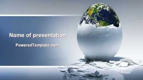 Earth Egg PowerPoint Template by PoweredTemplate.com