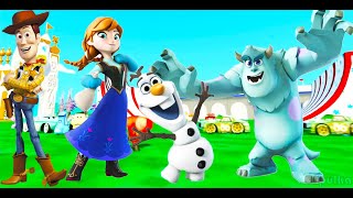 Princess Anna, Olaf Frozen Cartoon, James P  Sullivan cartoon Monsters, Inc, Sheriff Woody Сartoons