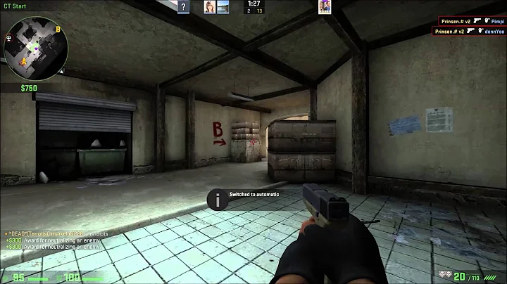 CS:GO 1v5 Pistol Round Ace Clutch