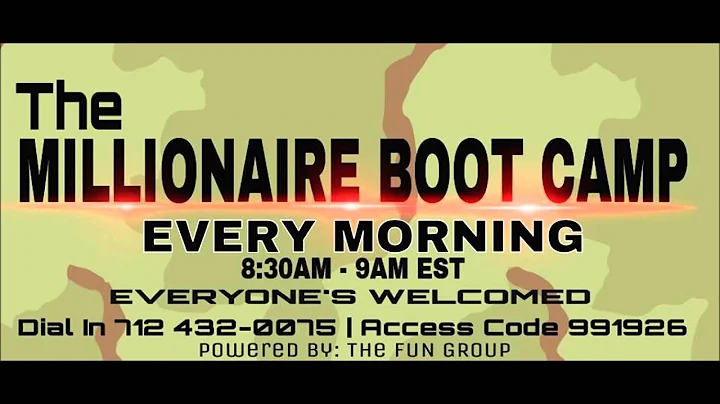 The Millionaire Boot Camp Call - Linda Shatteen 11-08-13