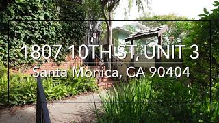 2 Bedroom Santa Monica Townhome | 1807 10th Street, #3 | Realtor Gary Limjap