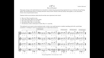 Tuning Drills: i-V7-i in D minor