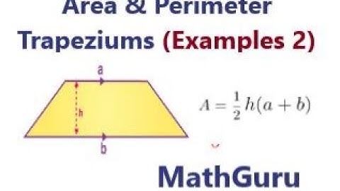 Area and Perimeter of Trapezium | Pythagoras Theorem | Hard Example 2
