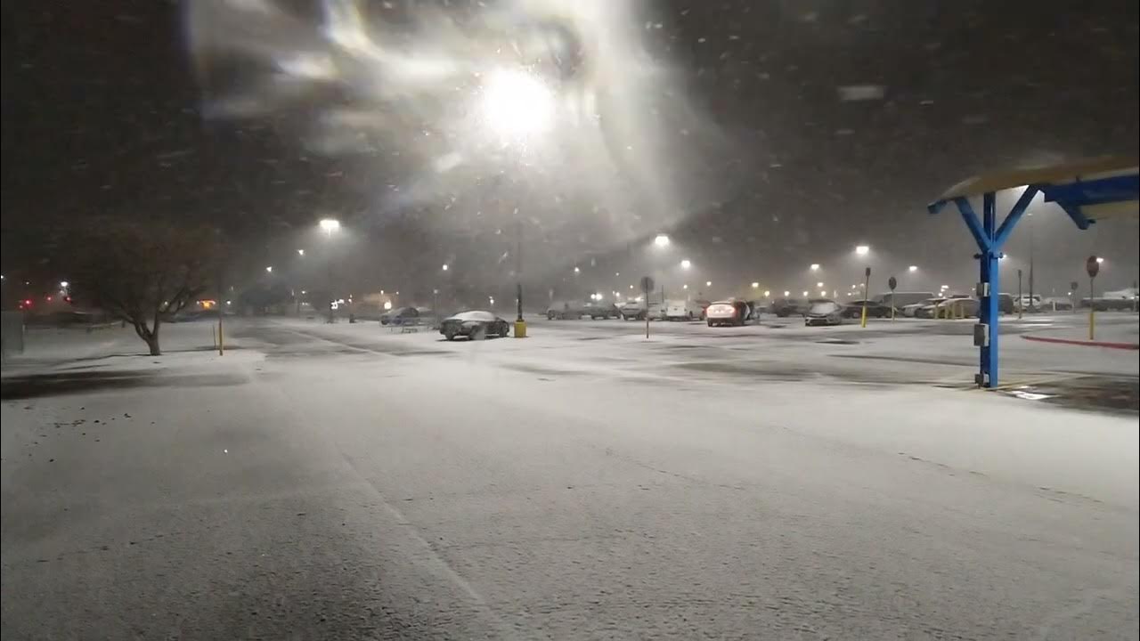 Snow storm in Clovis New Mexico January 24 2023. YouTube