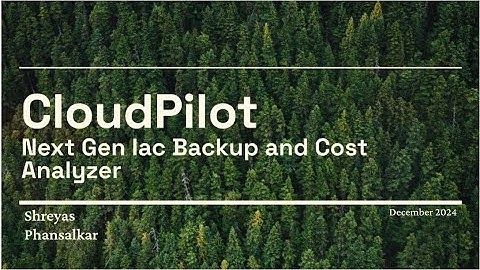 CSCI E-90 Final Project - CloudPilot  Summary
