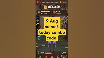 memefi today combo level 8 all 9 Aug #sorts #new #memefi #mysingingmonsters