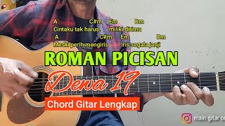 Kunci Gitar Roman Picisan - DEWA | Lengkap Chord dan Lirik screenshot 5