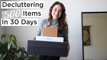 DECLUTTERING 500 ITEMS IN 30 DAYS 📦 | 30 day minimalism game