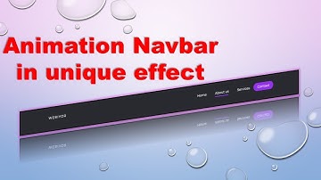 How To Create Animation Navbar Using HTML & CSS || Menu Hover Animations || 2022