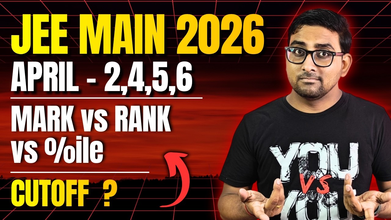 Jee main 2026 April Marks vs Rank vs Percentile 2,4,5,6 April Shift 1 ...