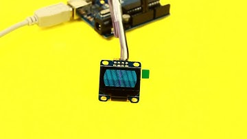 Wyświetlacz OLED podłączony do zestawu Arduino
