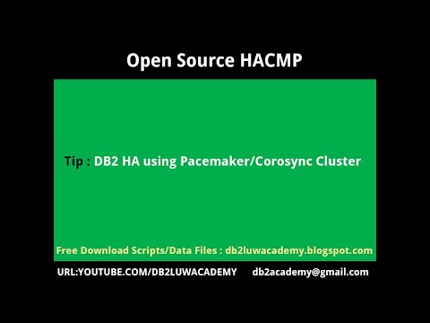 HACMP Tutorial Part 2 - DB2HA using Pacemaker Corosync Cluster