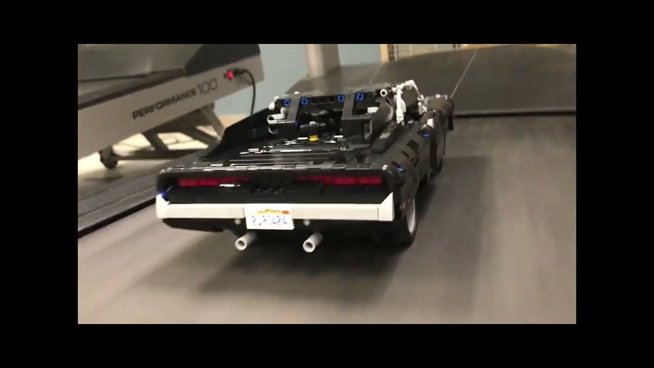 Lego Dom's Dodge Charger Treadmill Speed Test