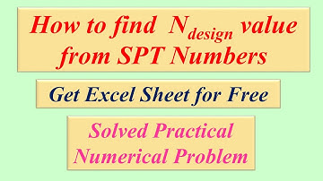 How to find design N (Ndesign) value from SPT Numbers|| Learners of Civil Engineering