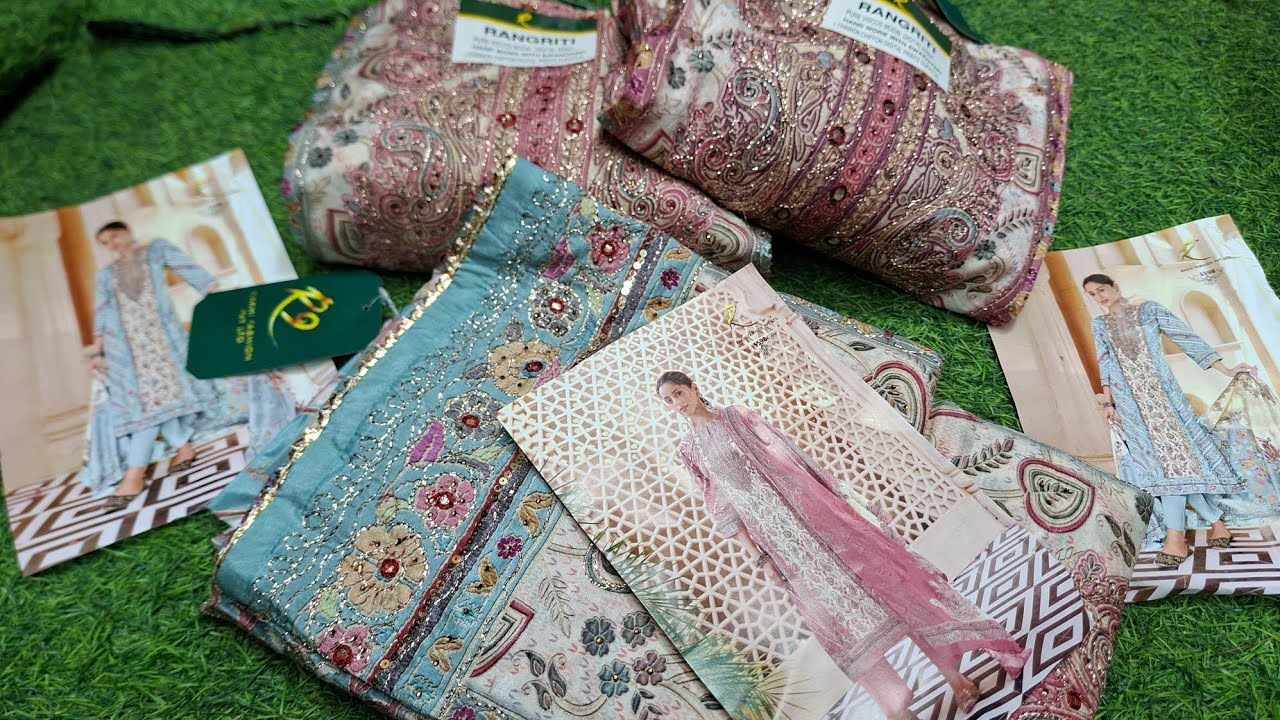 স্পেশাল নতুন রাখি সিল্ক থ্রি পিস কালেকশন🌈™ indian Rakhi Silk Three piece Salam Fabric bd 