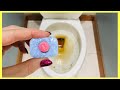 Put a Dishwasher Tablet in your Toilet Bowl &amp; WATCH WHAT HAPPENS!!  (6 Genius Uses) | Andrea Jean