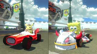 Mario Kart 8 Deluxe [2 jogadores] Detetive Pikachu Vs Bob Esponja, O melhor jogo de corrida