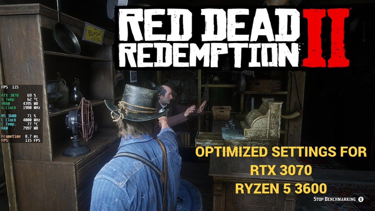 Best settings for Red Dead Redemption 2 RTX 3070 and RYZEN 5 3600