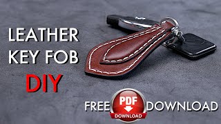 Two Minute Builds - Leather Key Fob DIY with FREE pattern