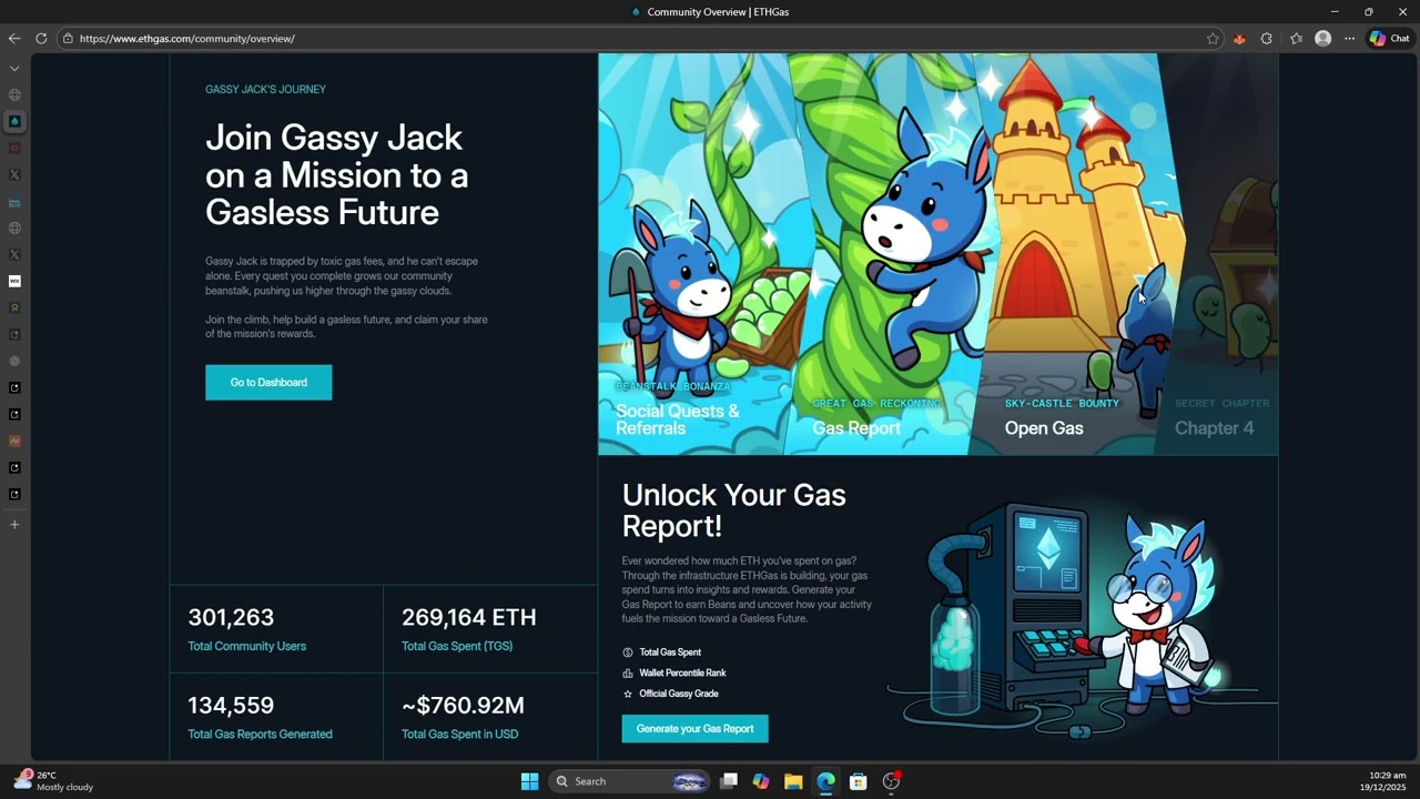 EthGas, The Easiest Airdrop You Can Get.