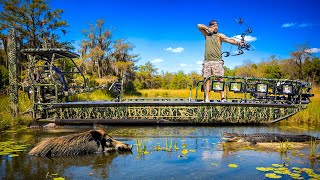 Bowfishing 38 Miles DEEP into The WILD Everglades!! (ALL NIGHT LONG)