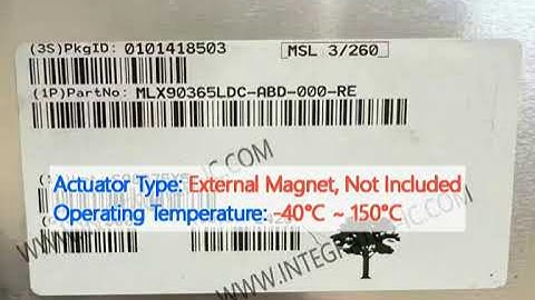 MLX90365LDC-ABD-000-RE Sensor IC Triaxis Position Sensor IC SOIC8 Monolithic Sensor IC
