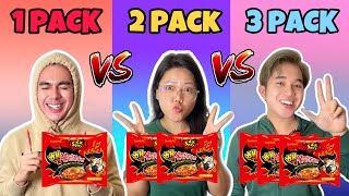 MAKAN MAKANAN 1 PAKET vs 2 PAKET vs 3 PAKET (1 PACKET vs 2 PACKET vs 3 PACKET FOOD CHALLENGE)