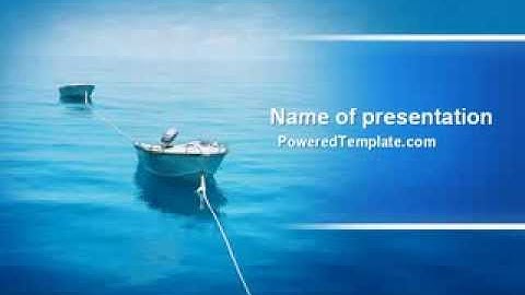 Motor Boats PowerPoint Template by PoweredTemplate.com