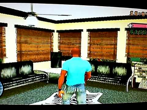 Grand Theft Auto Vice City Stories (GTA VCS, PSP - Cheatdevice) - Visiting Lance's House Interior