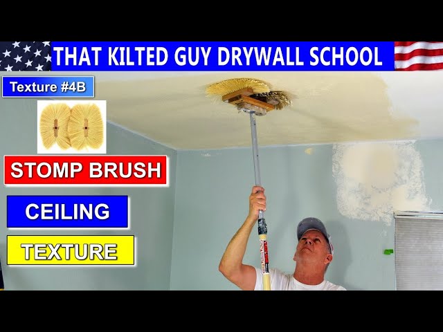 How to use a sponge to match knockdown texture on a ceiling repair 