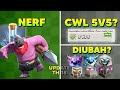 Cwl 5VS5, Update Ranked Battle, Hingga Beberapa Perubahan Di Update Th 18 Phase 2 | Sneak Peek 2