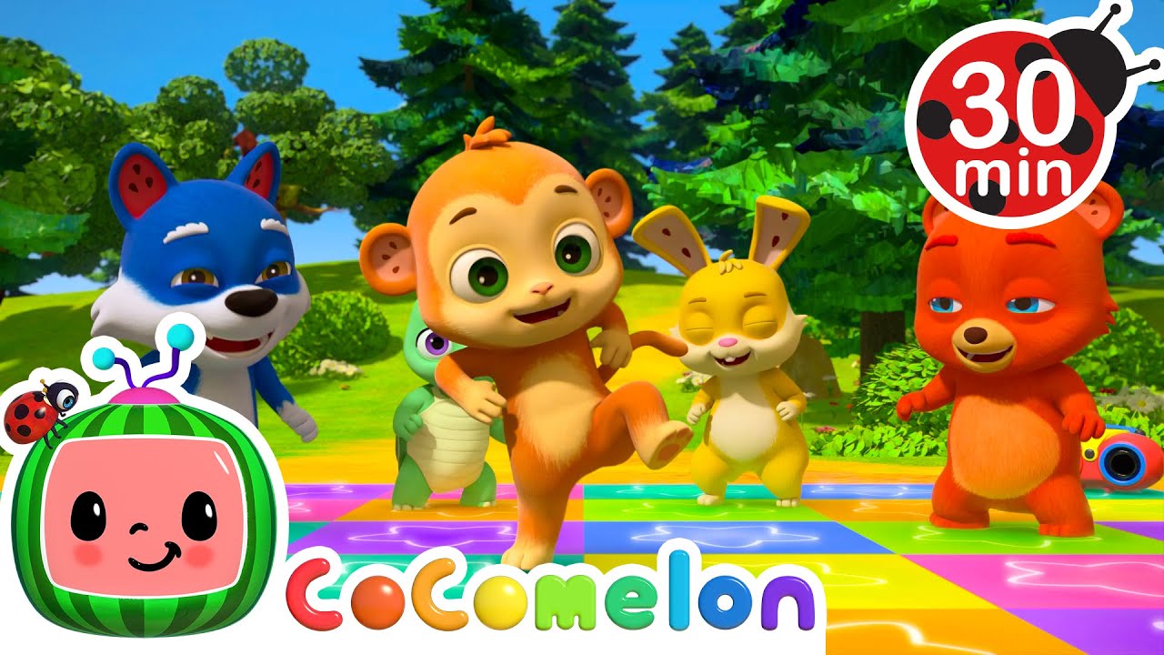 🐻JJ's Awesome Animal Songs!🦊 | CoComelon - JJ's Animal Time | Moonbug Kids After School Adventures