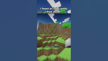 I Found A Minecraft Indev Entity In 2025