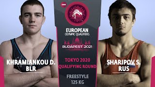 1/2 FS - 125 kg: D. KHRAMIANKOU (BLR) v. S. SHARIPOV (RUS)