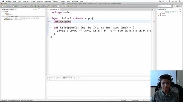 Project Euler using Scala: Problem 9